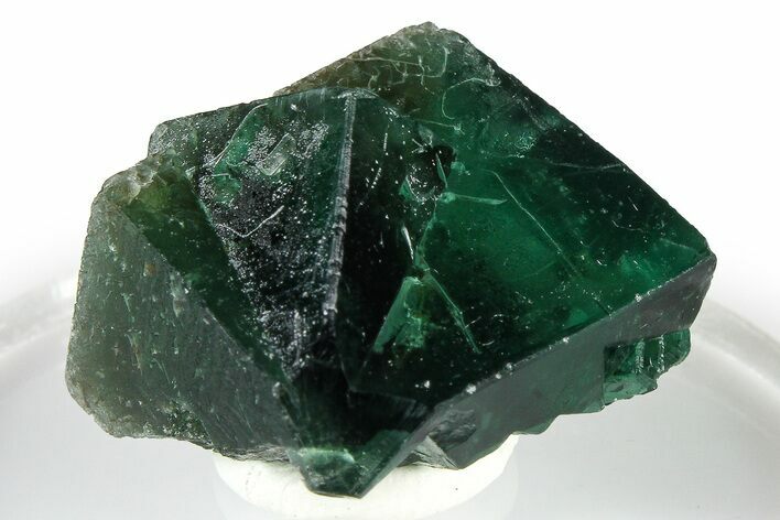 Fluorescent Green Fluorite Twins - Diana Maria Mine, England #379546